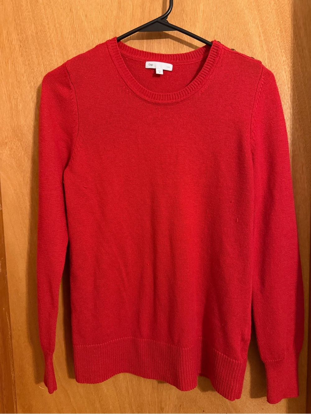 GAP Women's Red Crewneck Sweater
